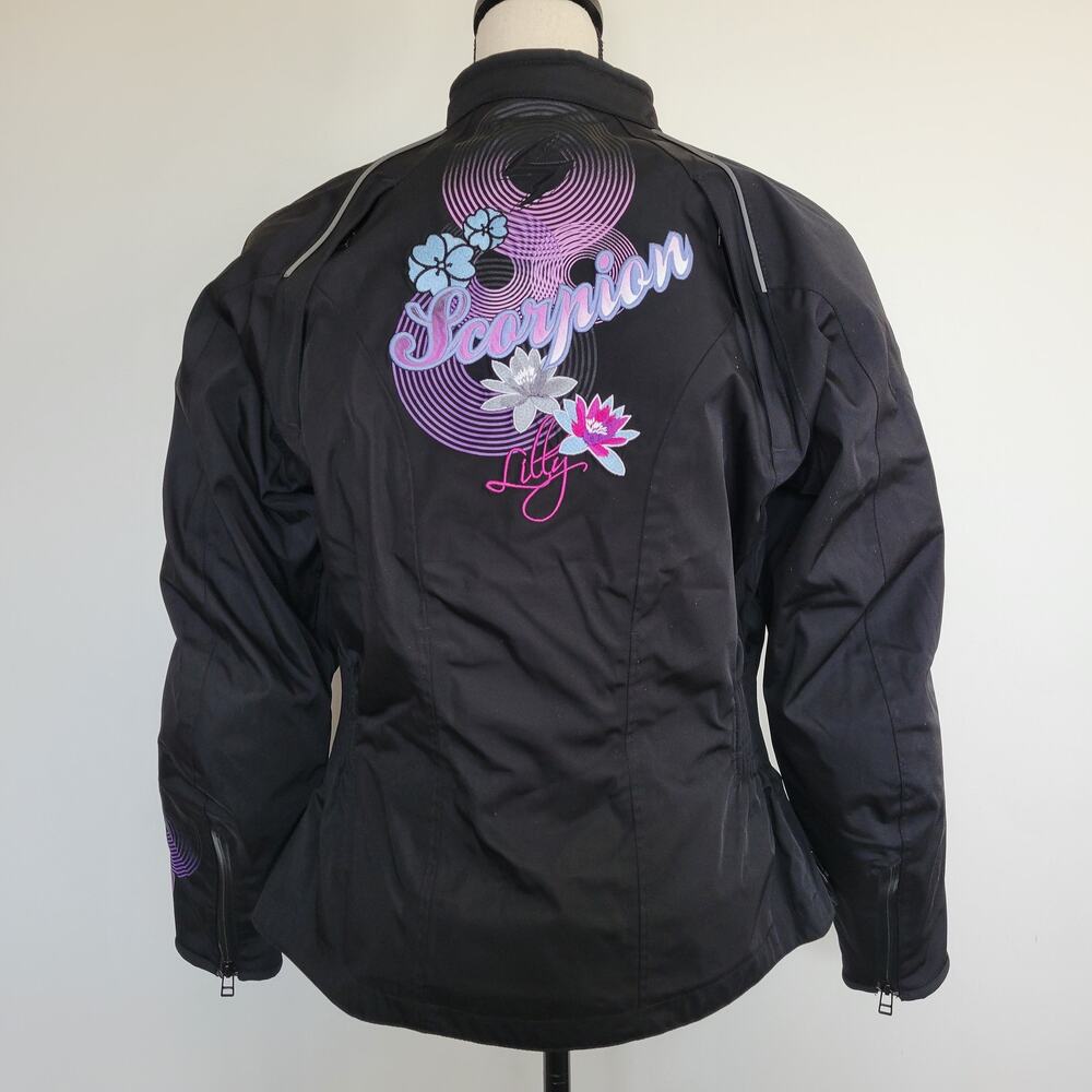 Scorpion Get Stung Exo Women's M Motorcycle Jacket Lined Armor